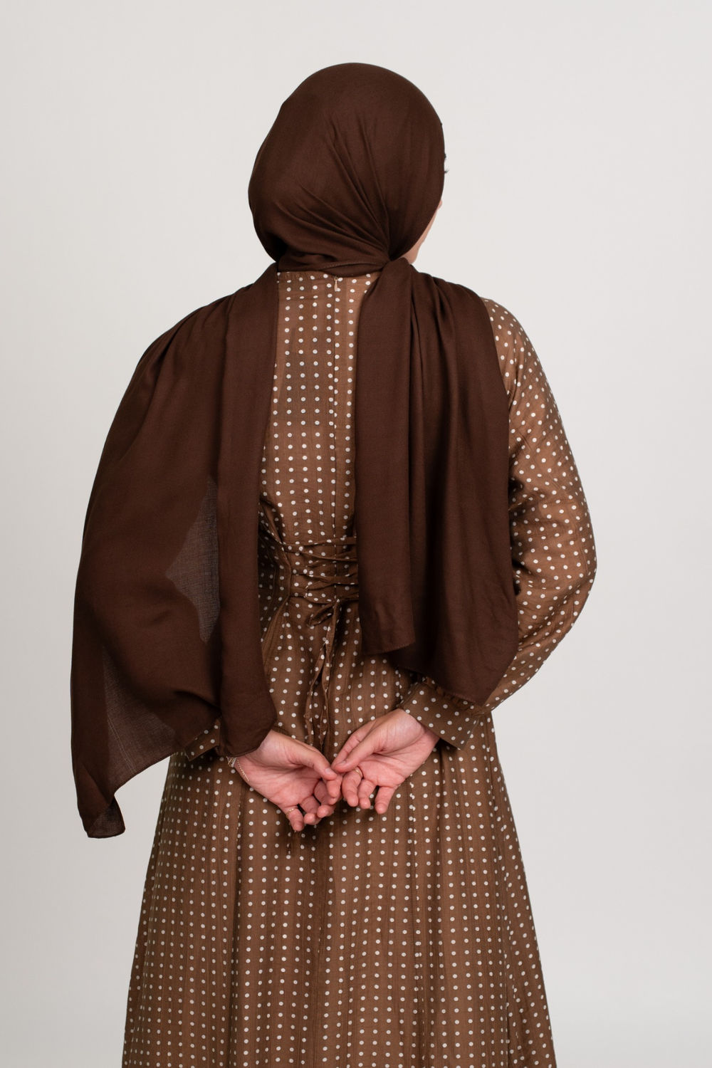 Dots Dress-Brown