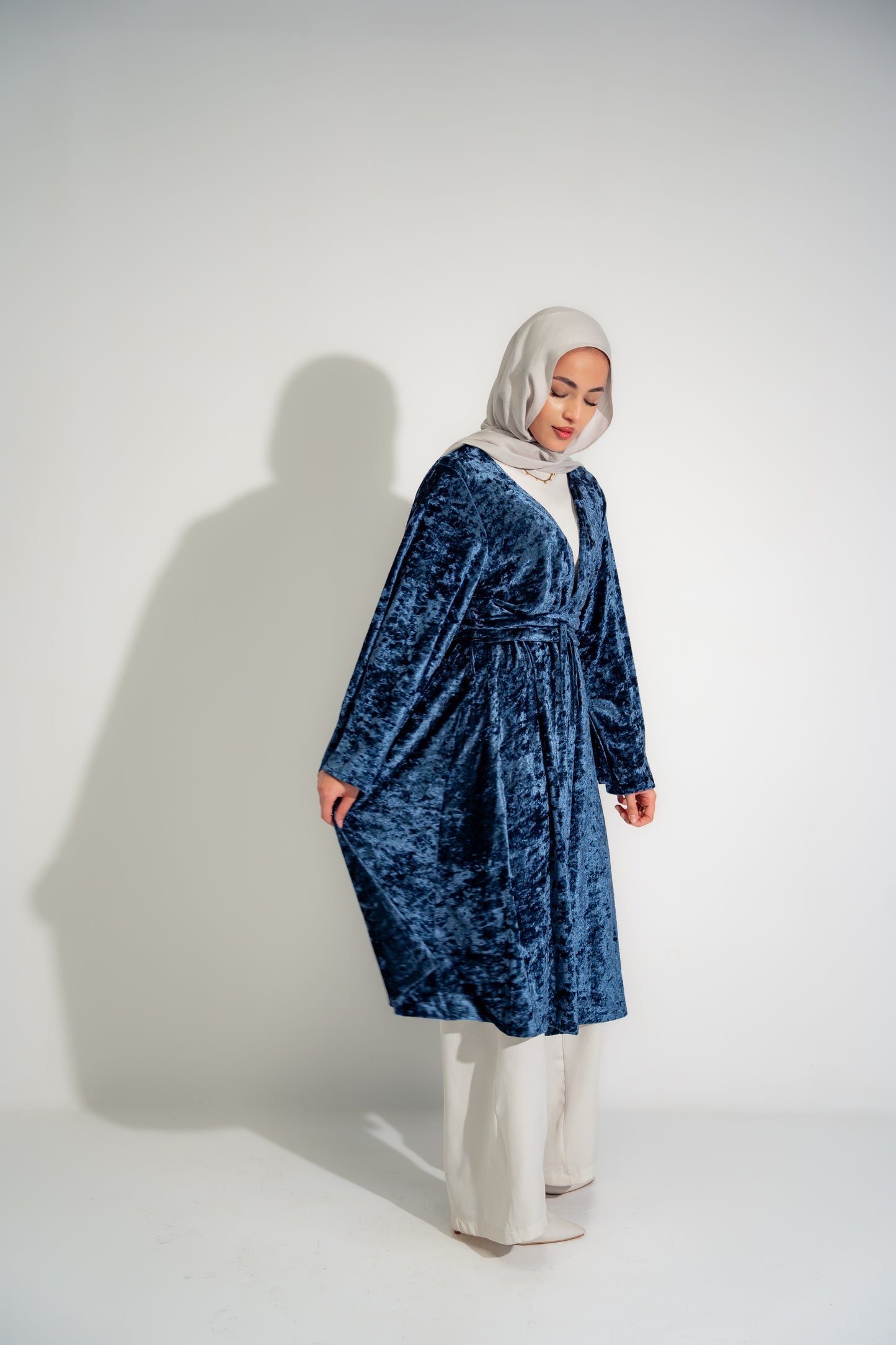 Velvet Kaftan- Blue