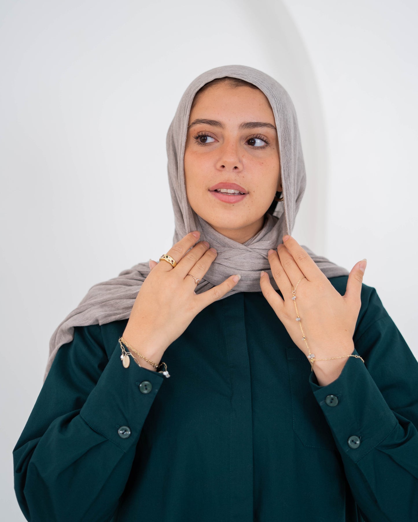 Double Side Slit Shirt -Teal