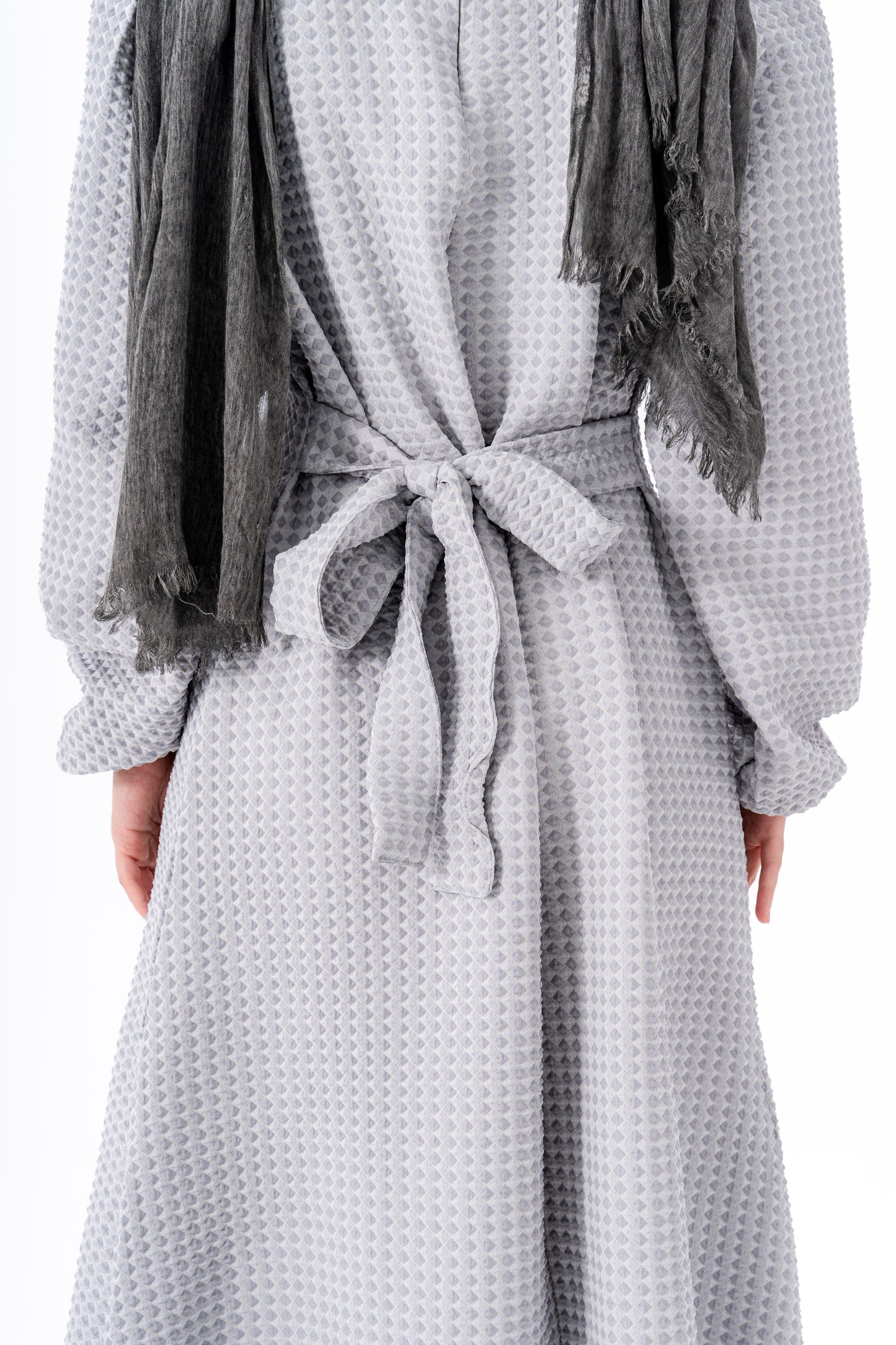 Soft Bloom Dress -Gray