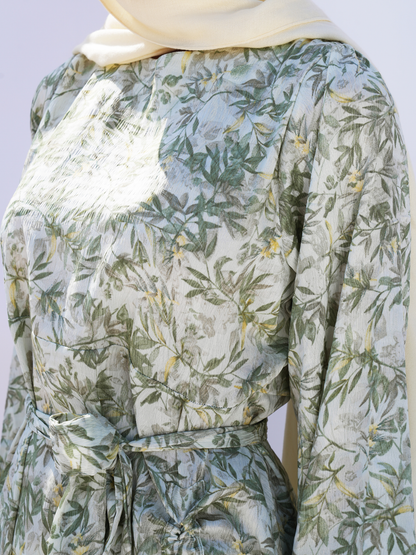 Spring Whisper Dress-Green