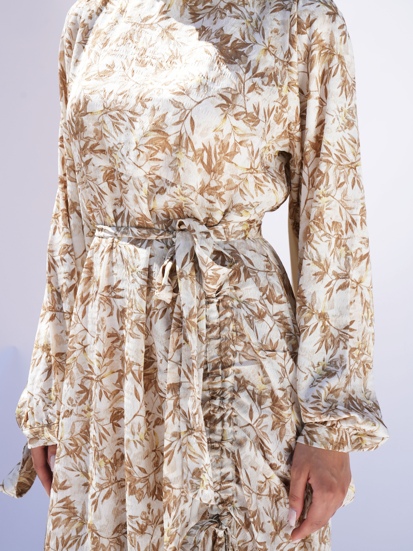 Spring Whisper Dress-Brown