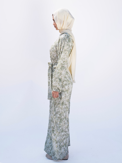 Spring Whisper Dress-Green