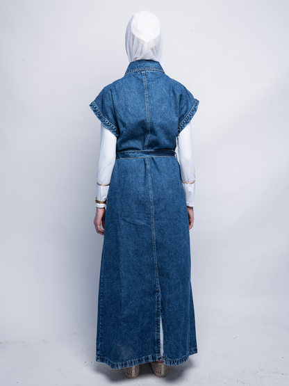 Denim Dress-Blue