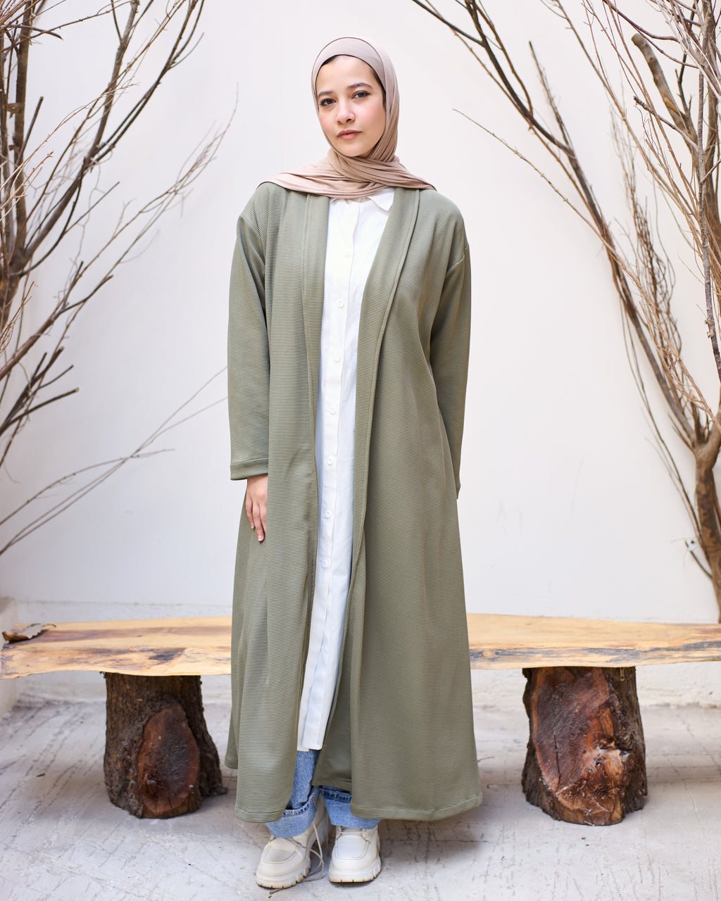 Basic Cardigan- Olive