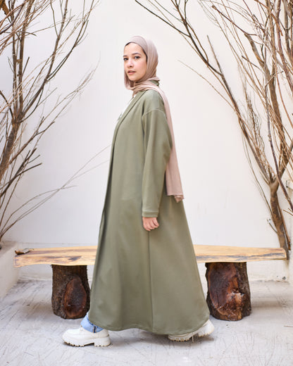 Basic Cardigan-Olive