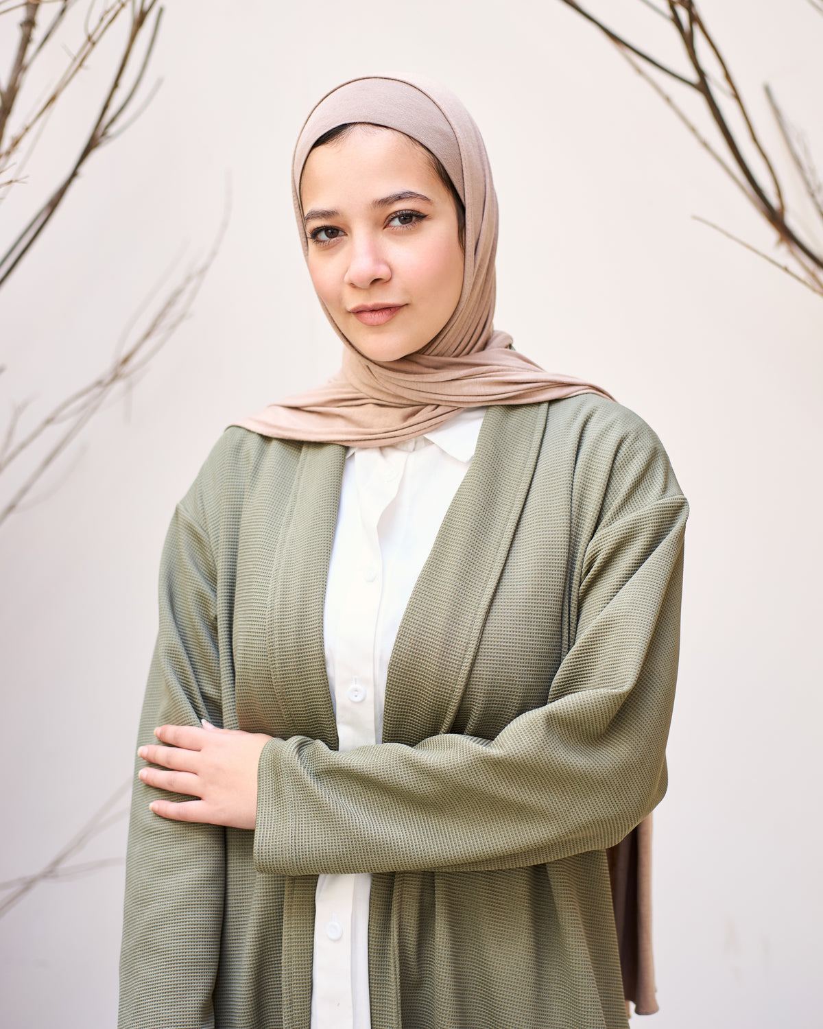 Basic Cardigan-Olive