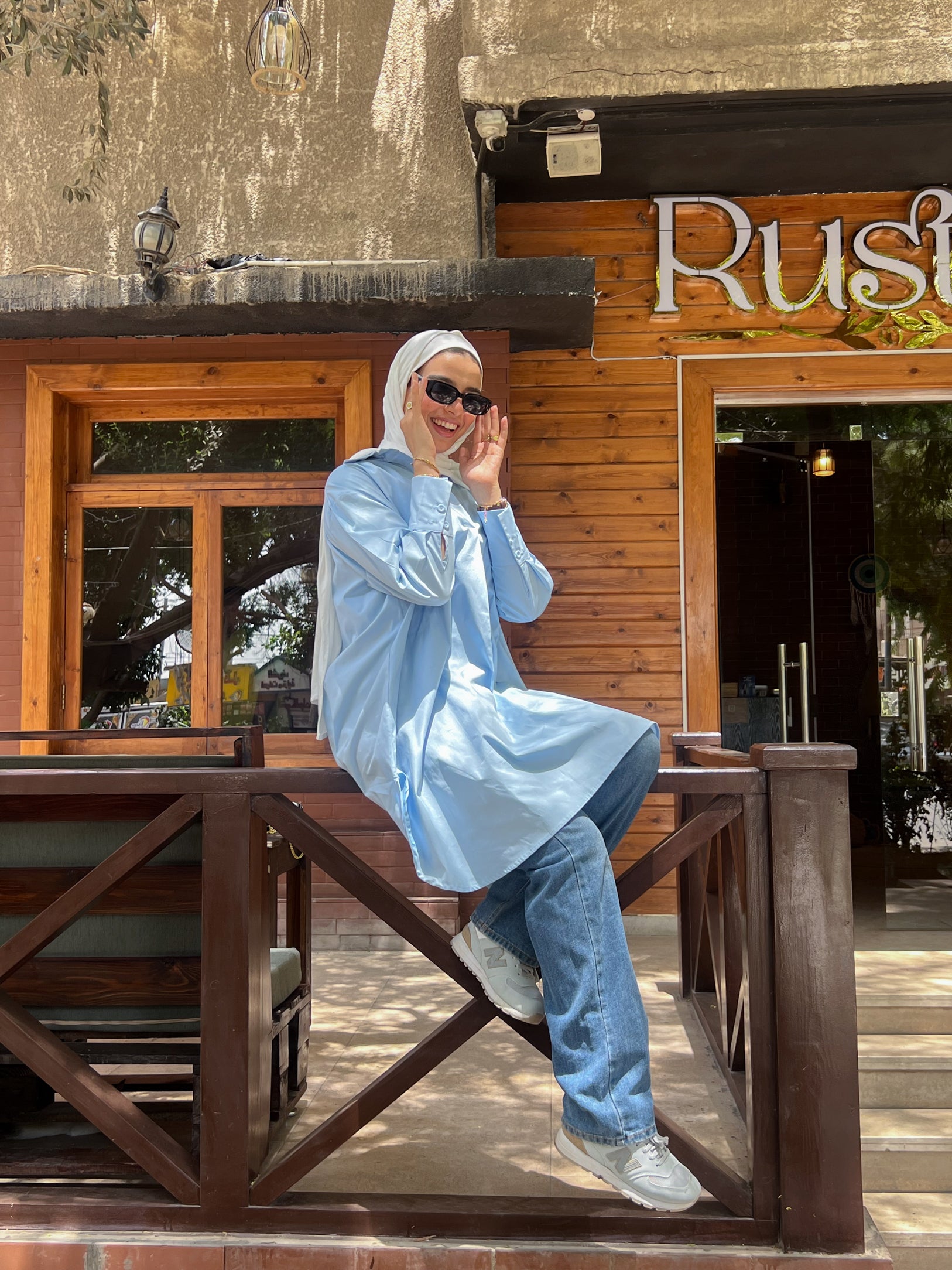 Oversized shirt - Baby Blue