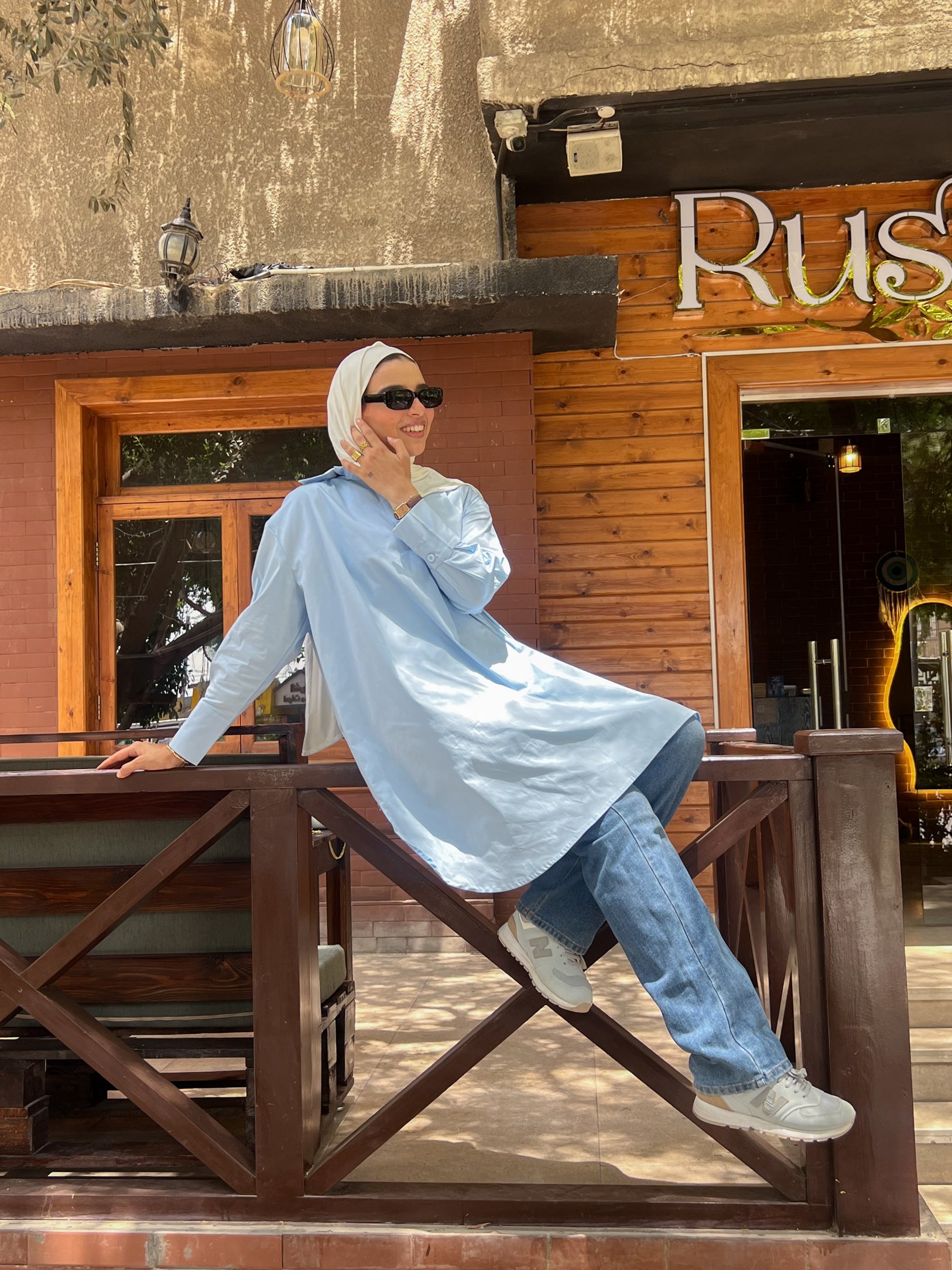 Oversized shirt - Baby Blue
