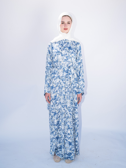 Spring Whisper Dress-Blue
