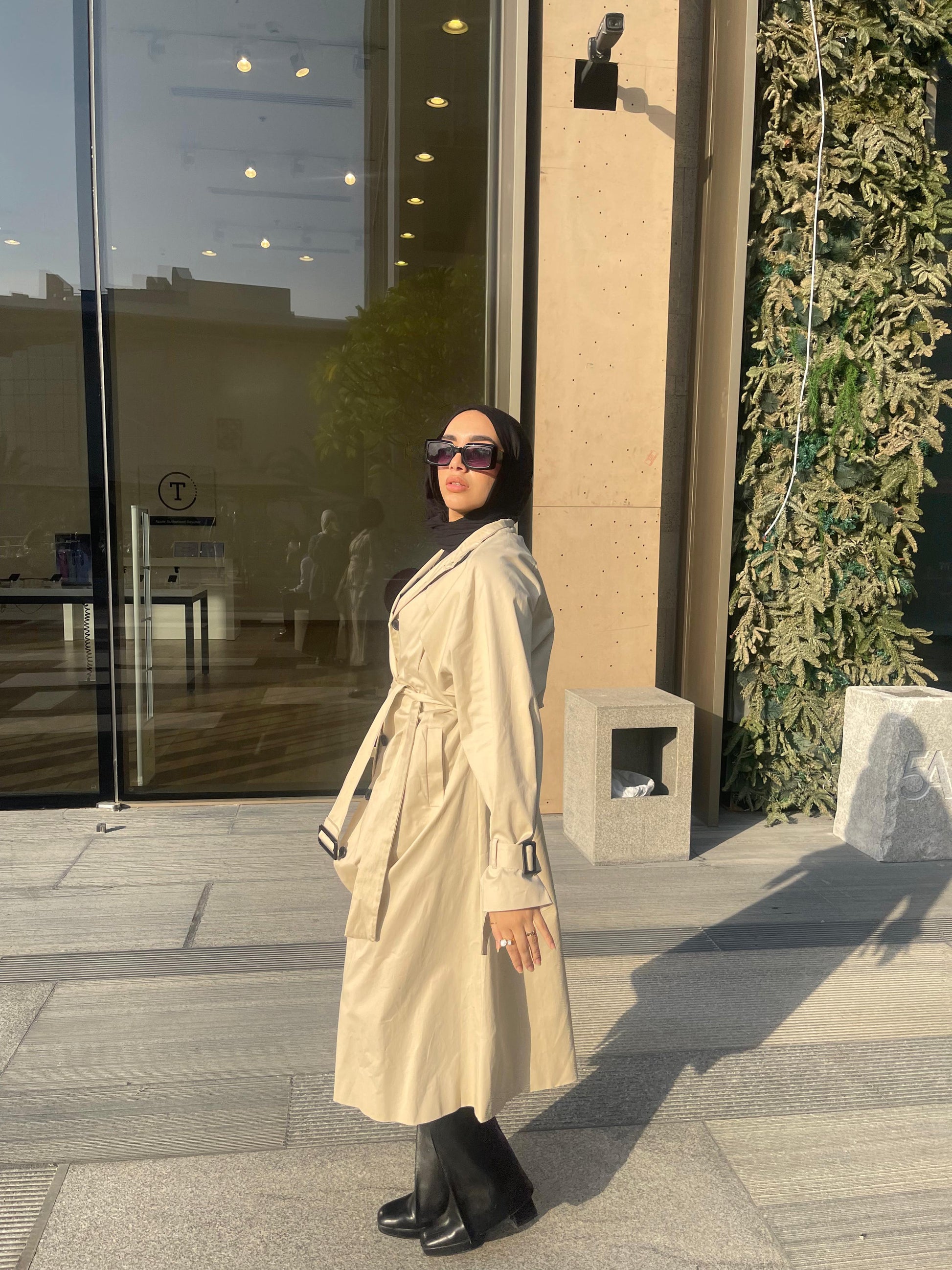 Gabardine Trench coat- Beige