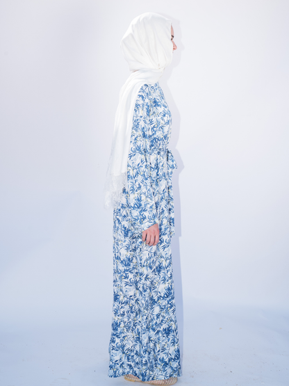Spring Whisper Dress-Blue