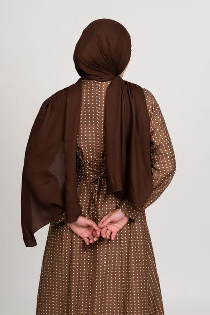 Dots Dress-Brown