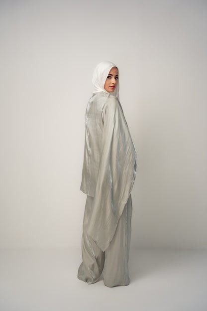 Draped Shimmer Set- Mint