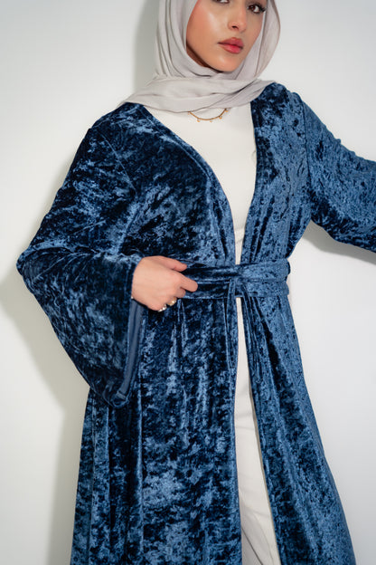Velvet Kaftan- Blue
