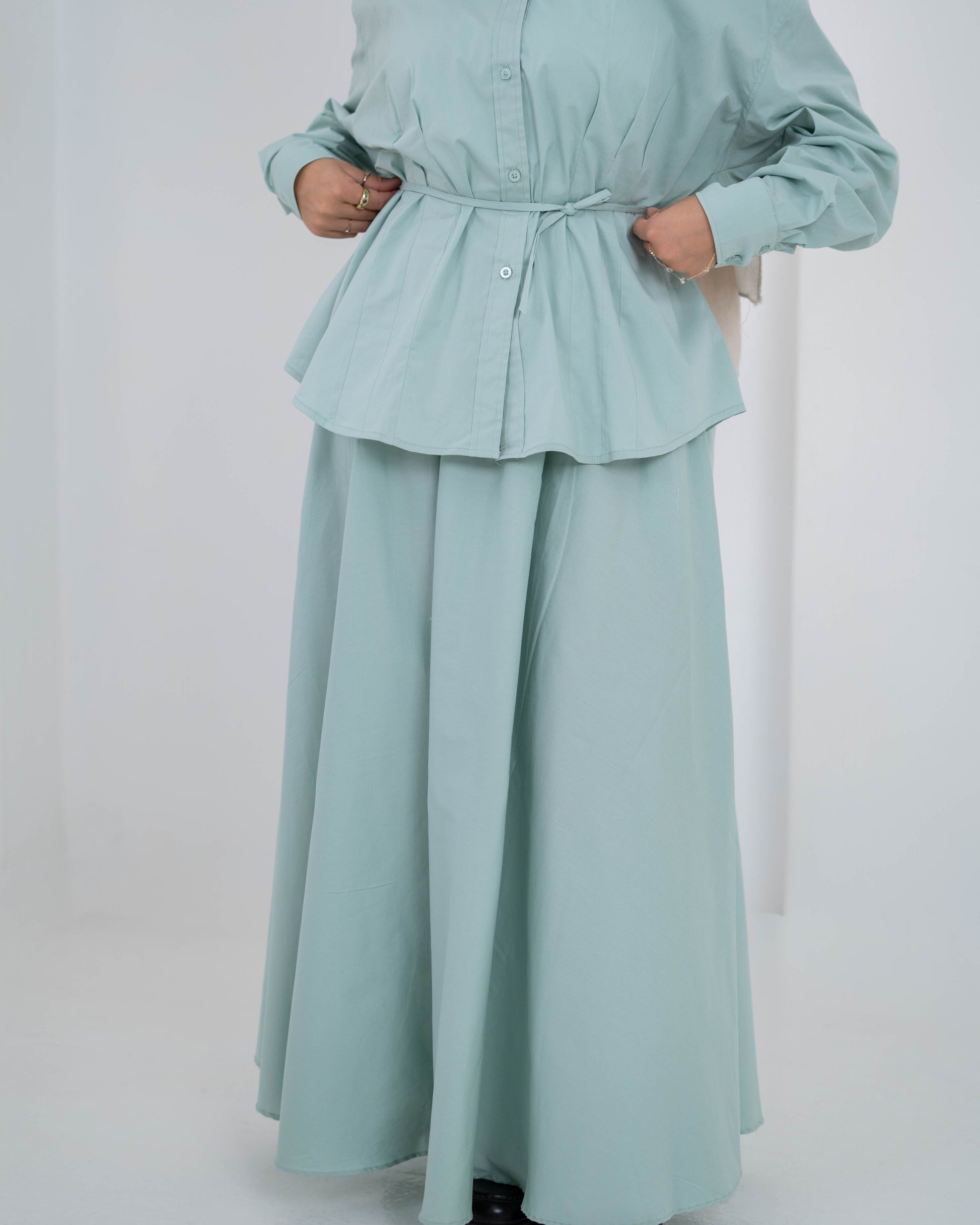 Flowy maxi Skirt -Mint