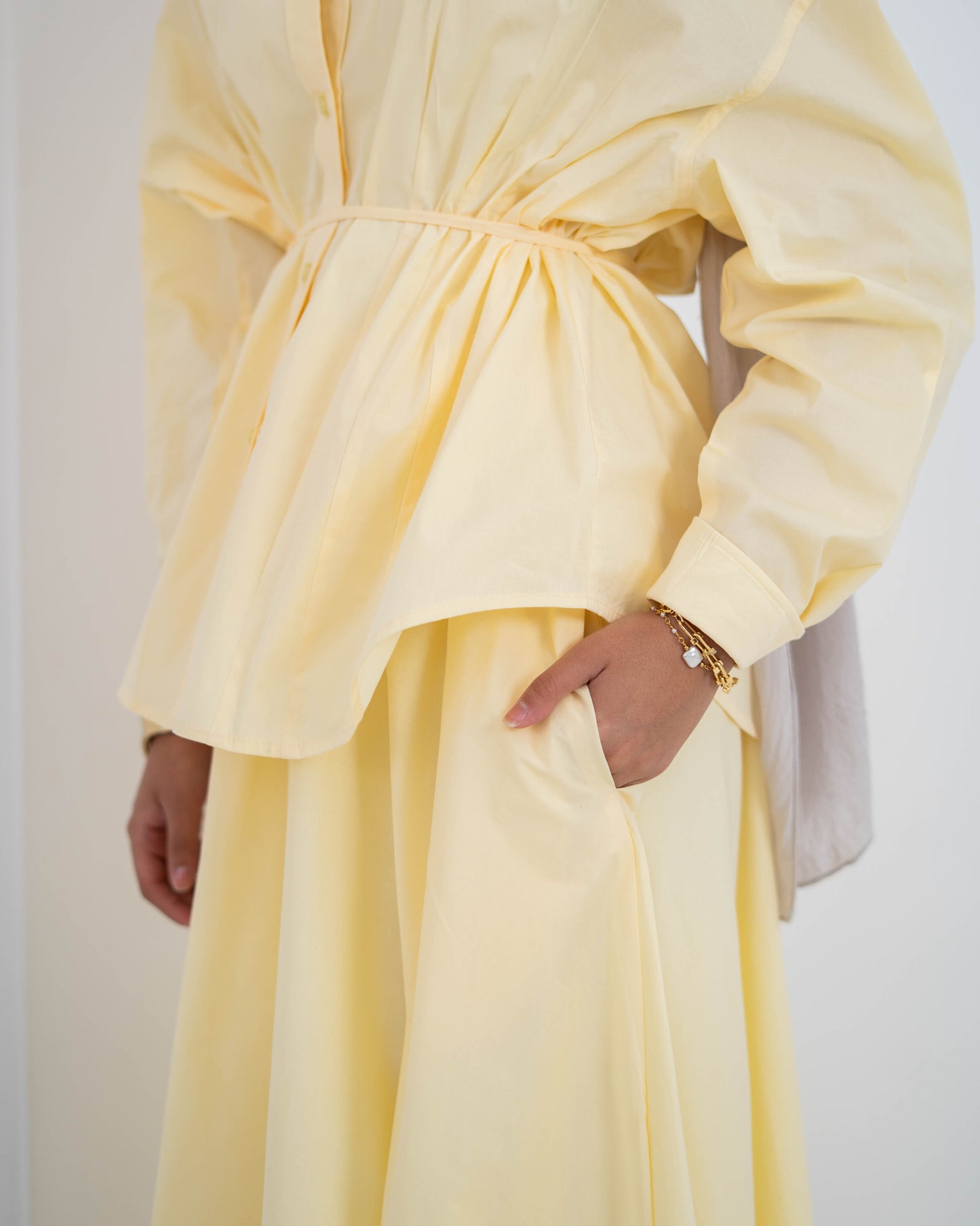 Flowy maxi Skirt -Yellow