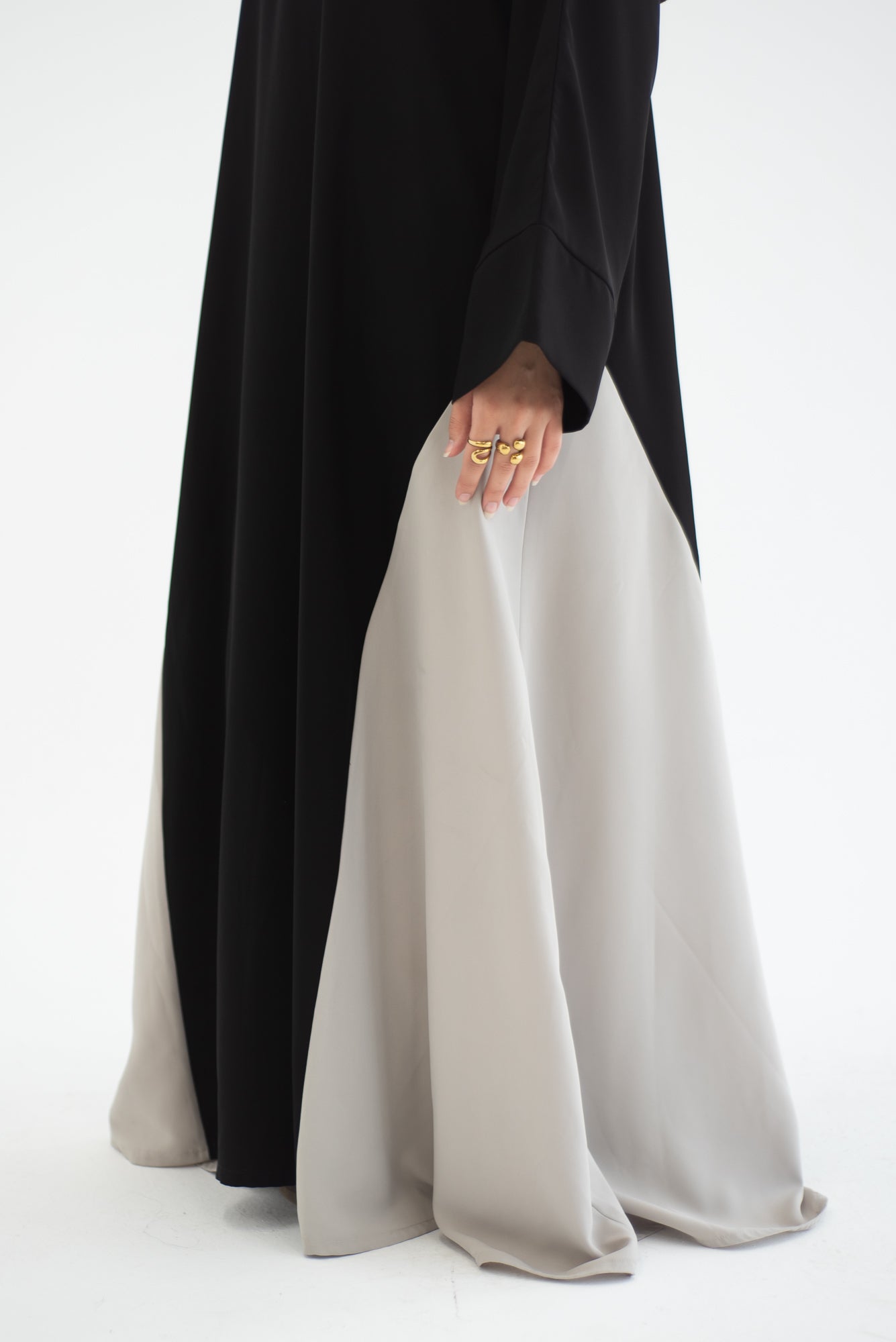 عباية كريب - أسود