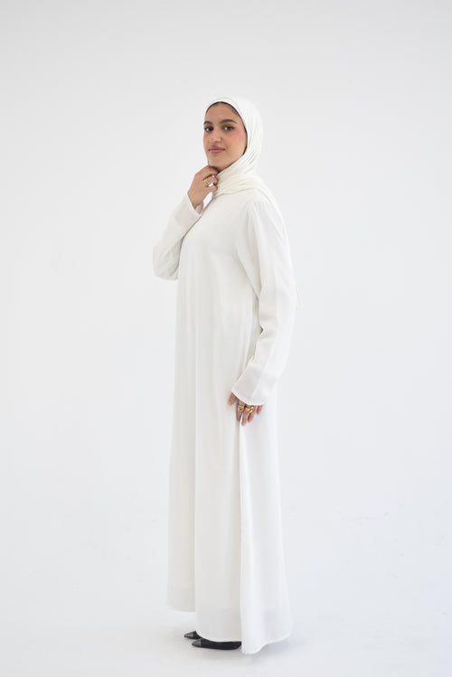 Basic Abaya -White
