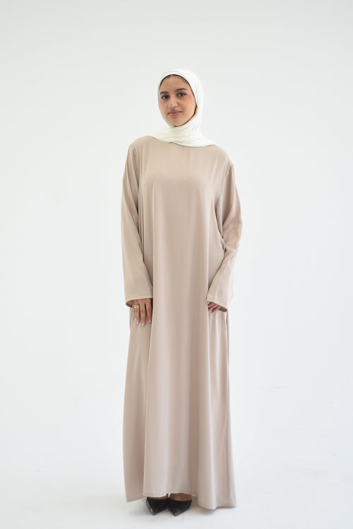 Basic Abaya -Beige