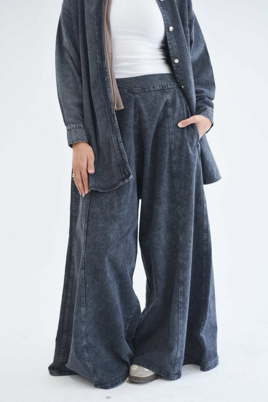 Denim Pants - Black