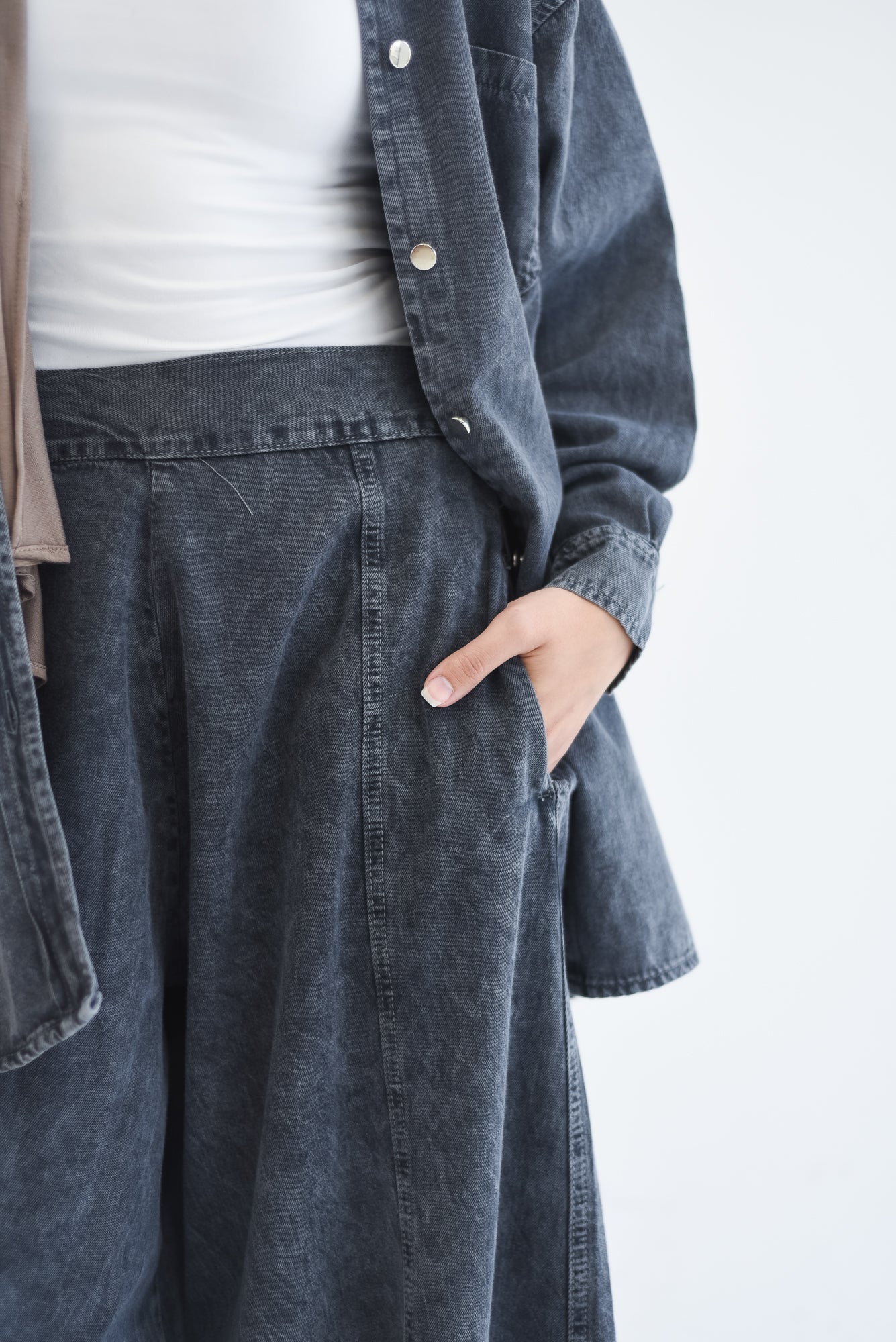 Denim Pants - Black
