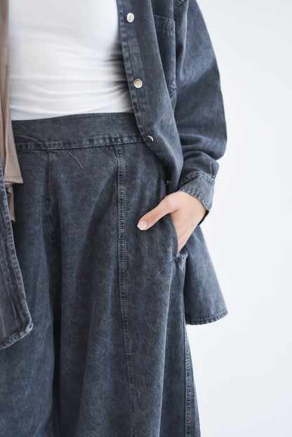 Denim Pants - Black