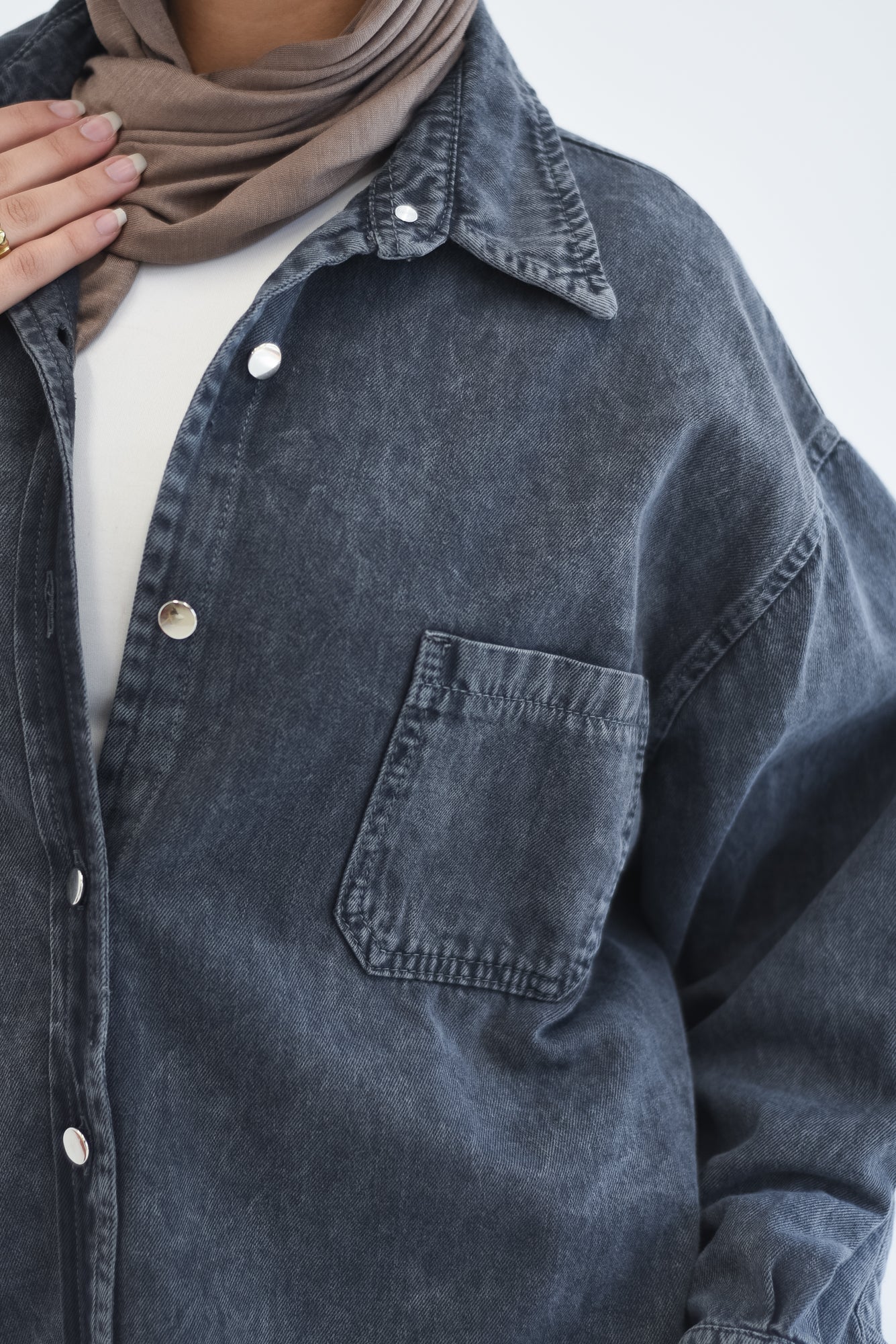 Denim Shirt - Black