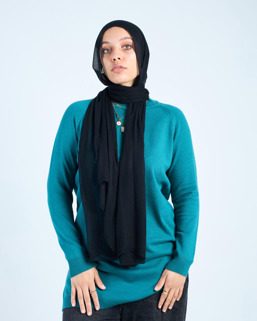 Long Basic Pullover- Teal