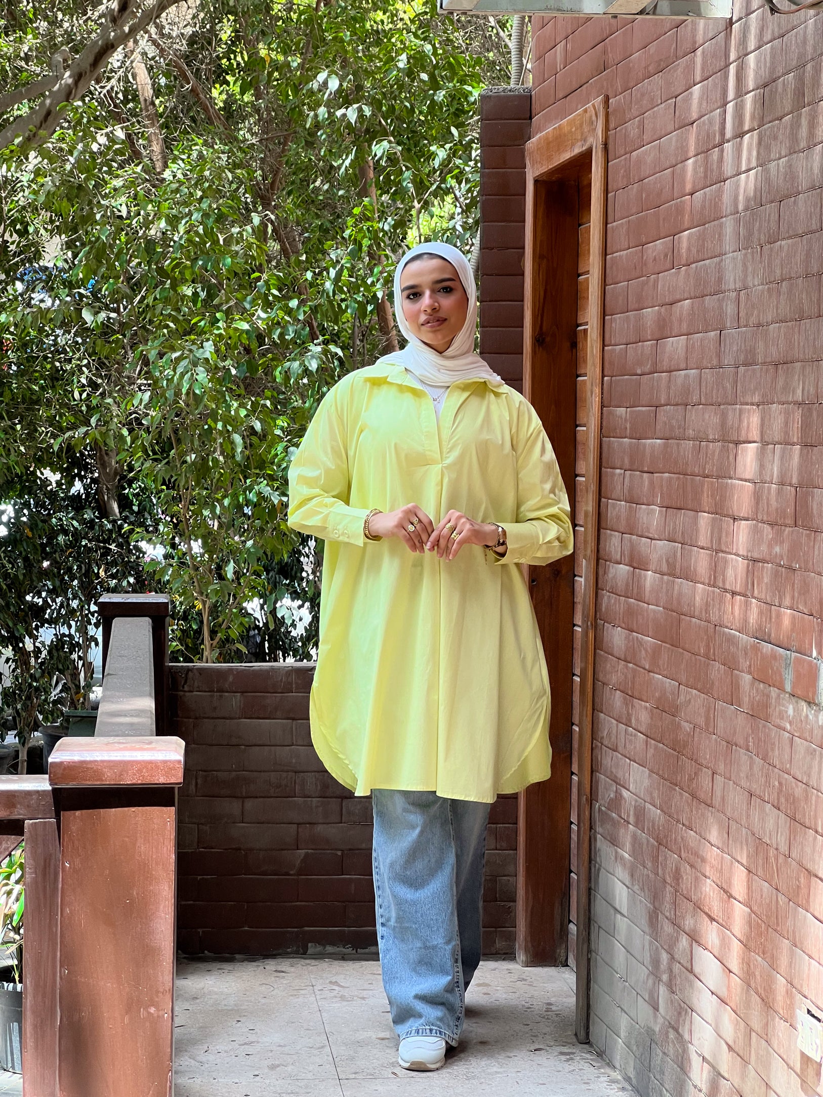 Oversized shirt - yellow