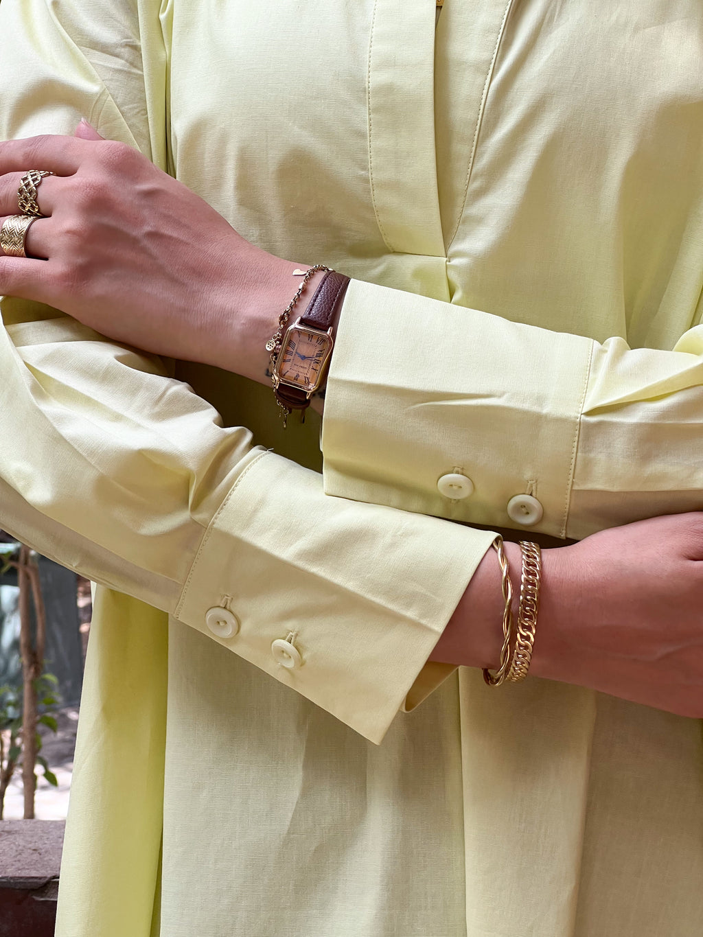 Oversized shirt - yellow