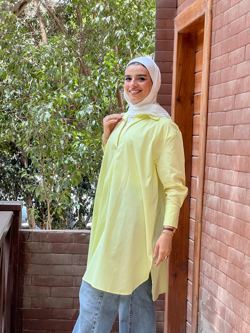 Oversized shirt - yellow