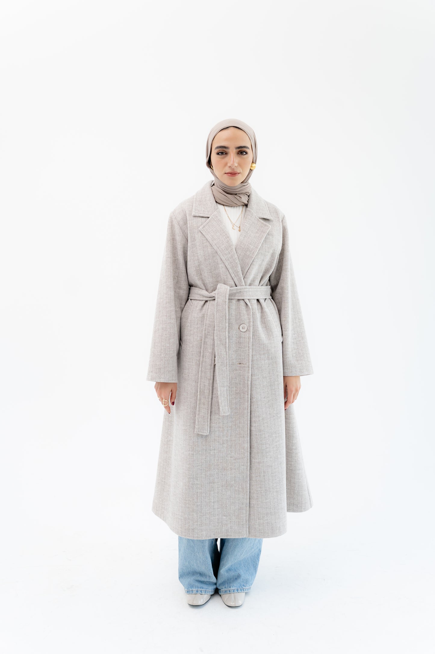 Classic Long Coat -Beige