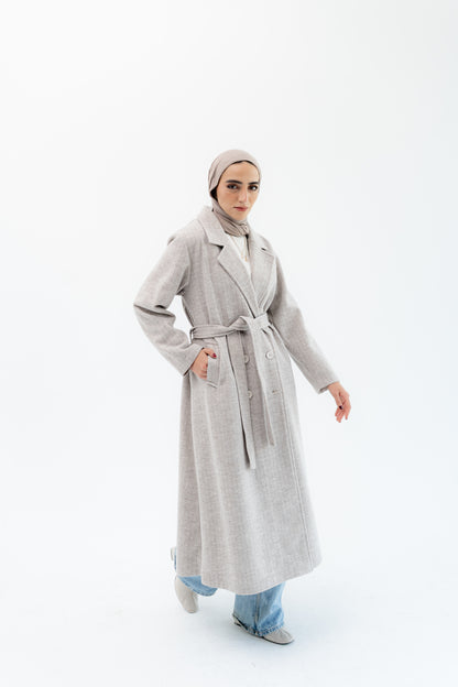 Classic Long Coat -Beige
