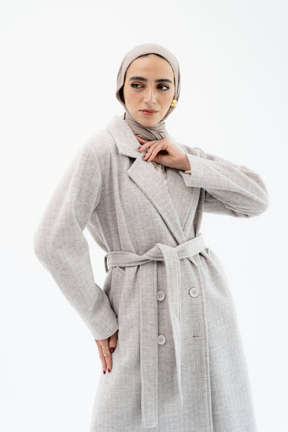 Classic Long Coat -Beige