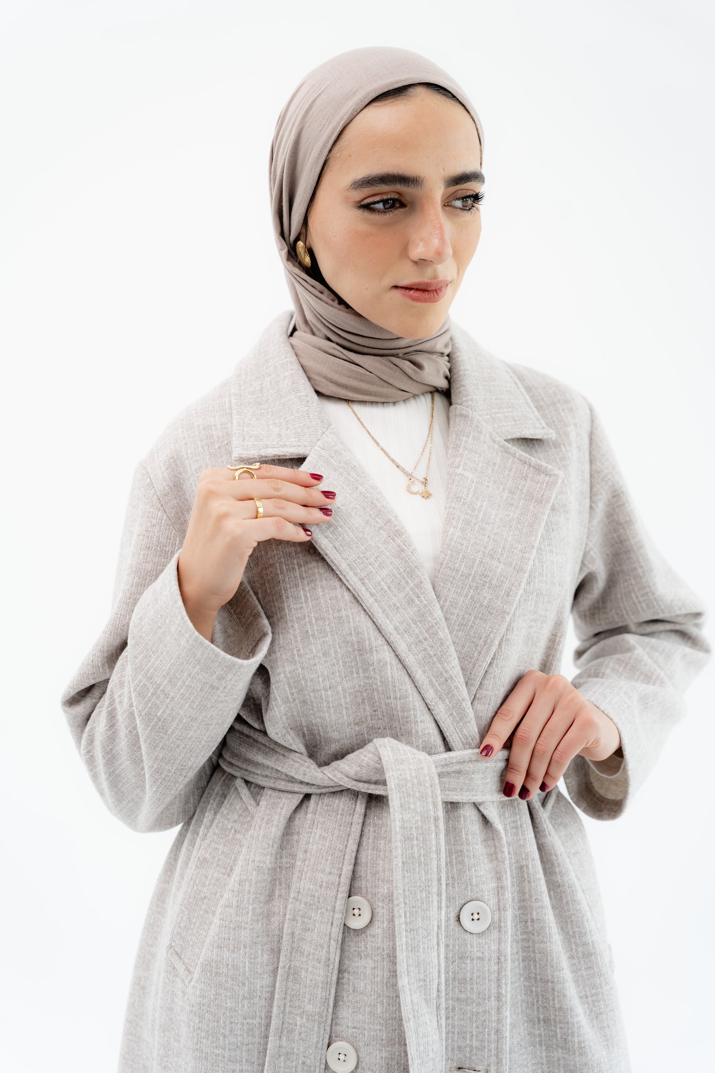 Classic Long Coat -Beige