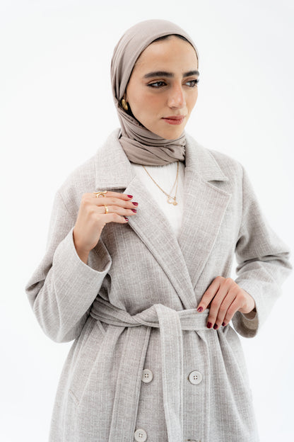 Classic Long Coat -Beige