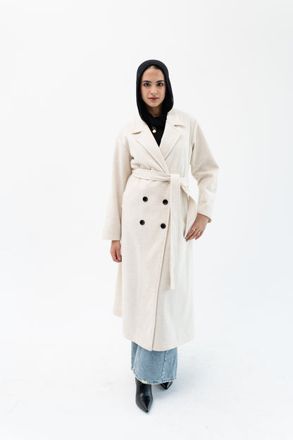 Classic Long Coat -Off White