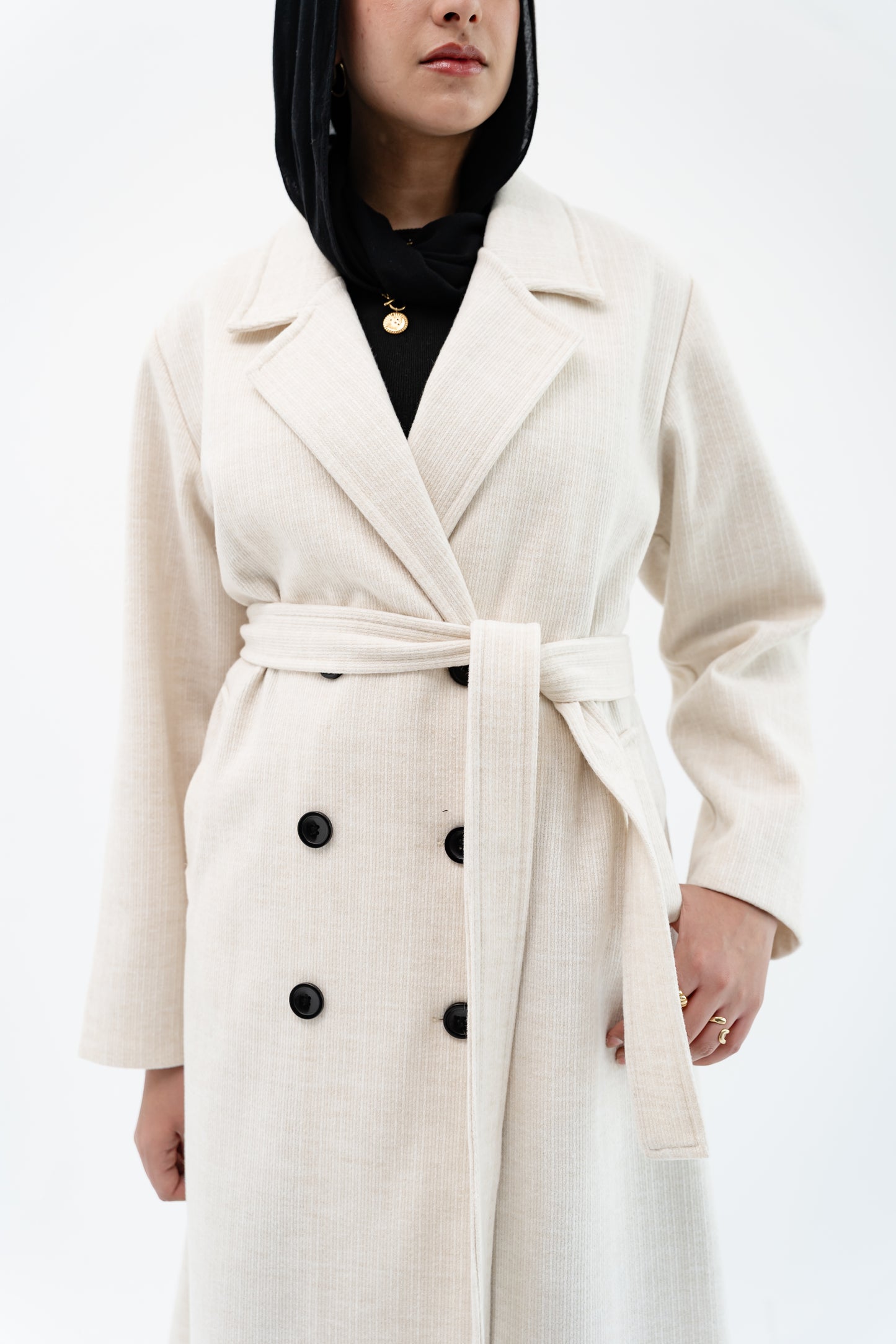 Classic Long Coat -Off White