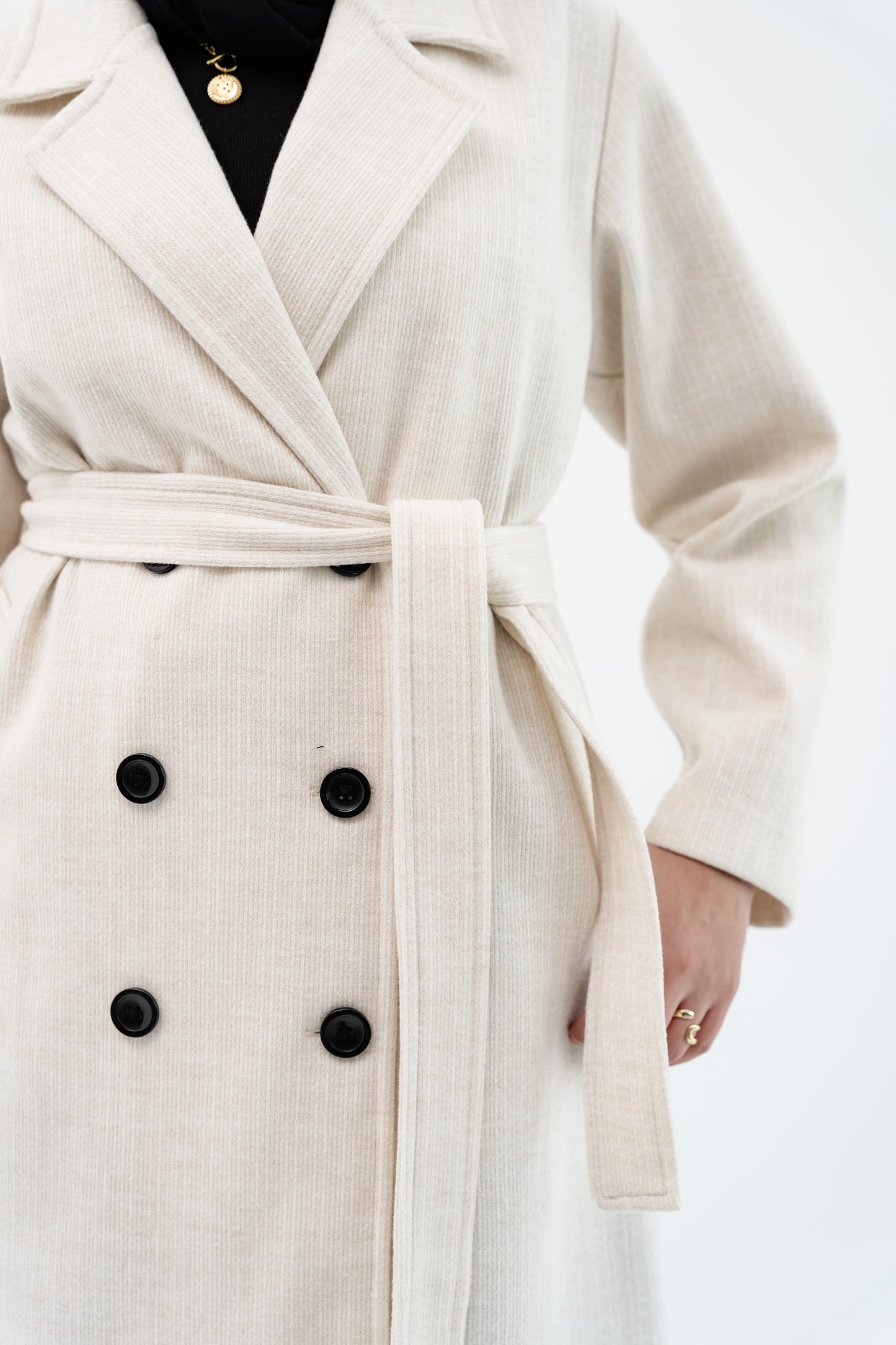 Classic Long Coat -Off White