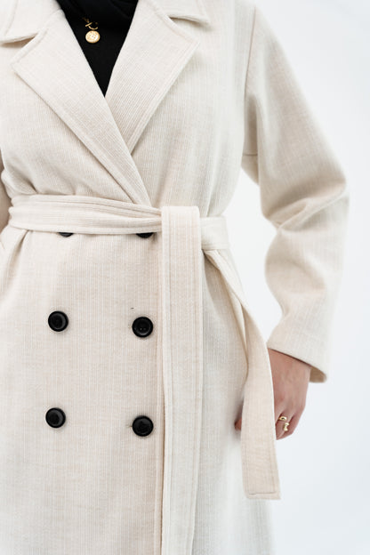 Classic Long Coat -Off White