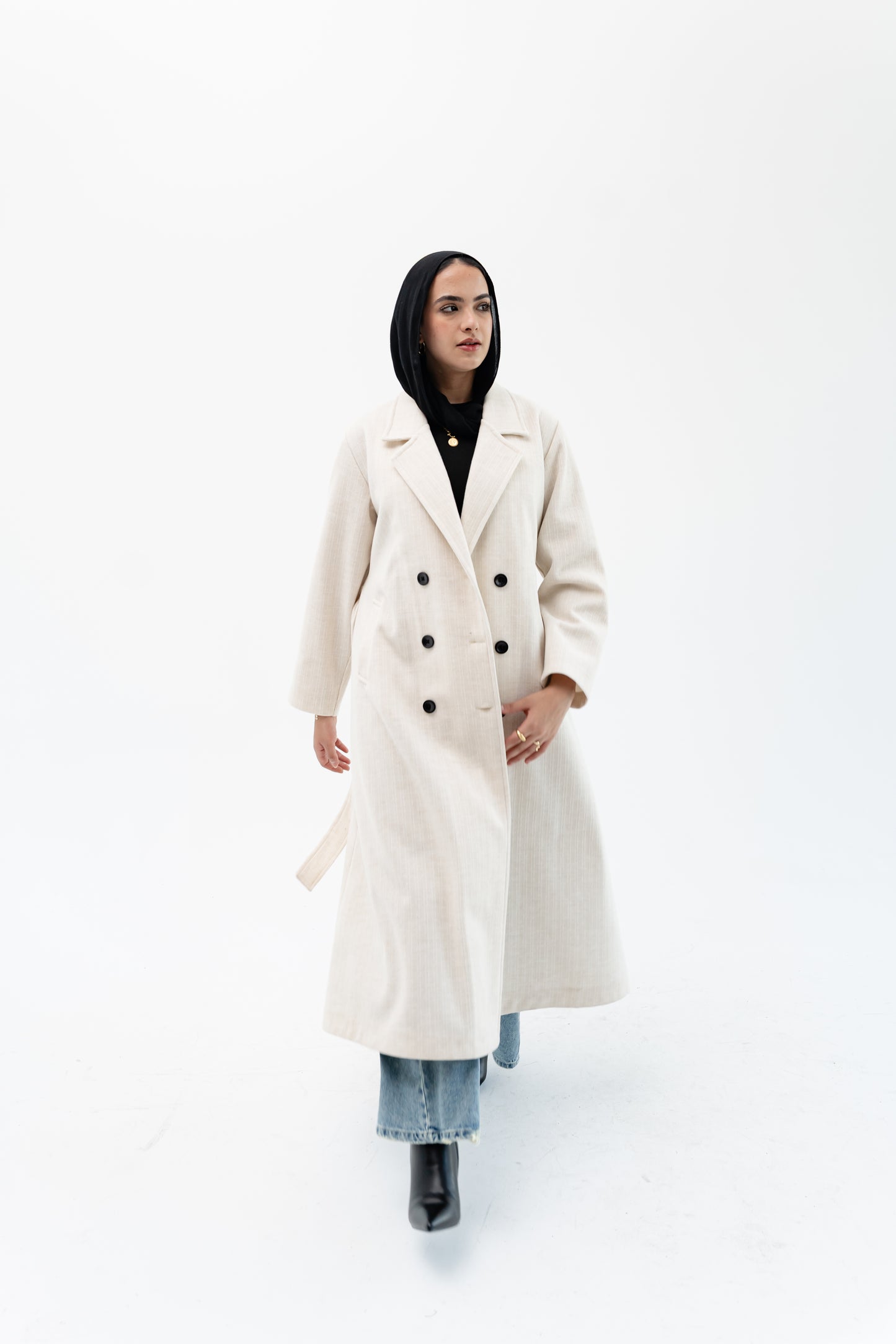 Classic Long Coat -Off White