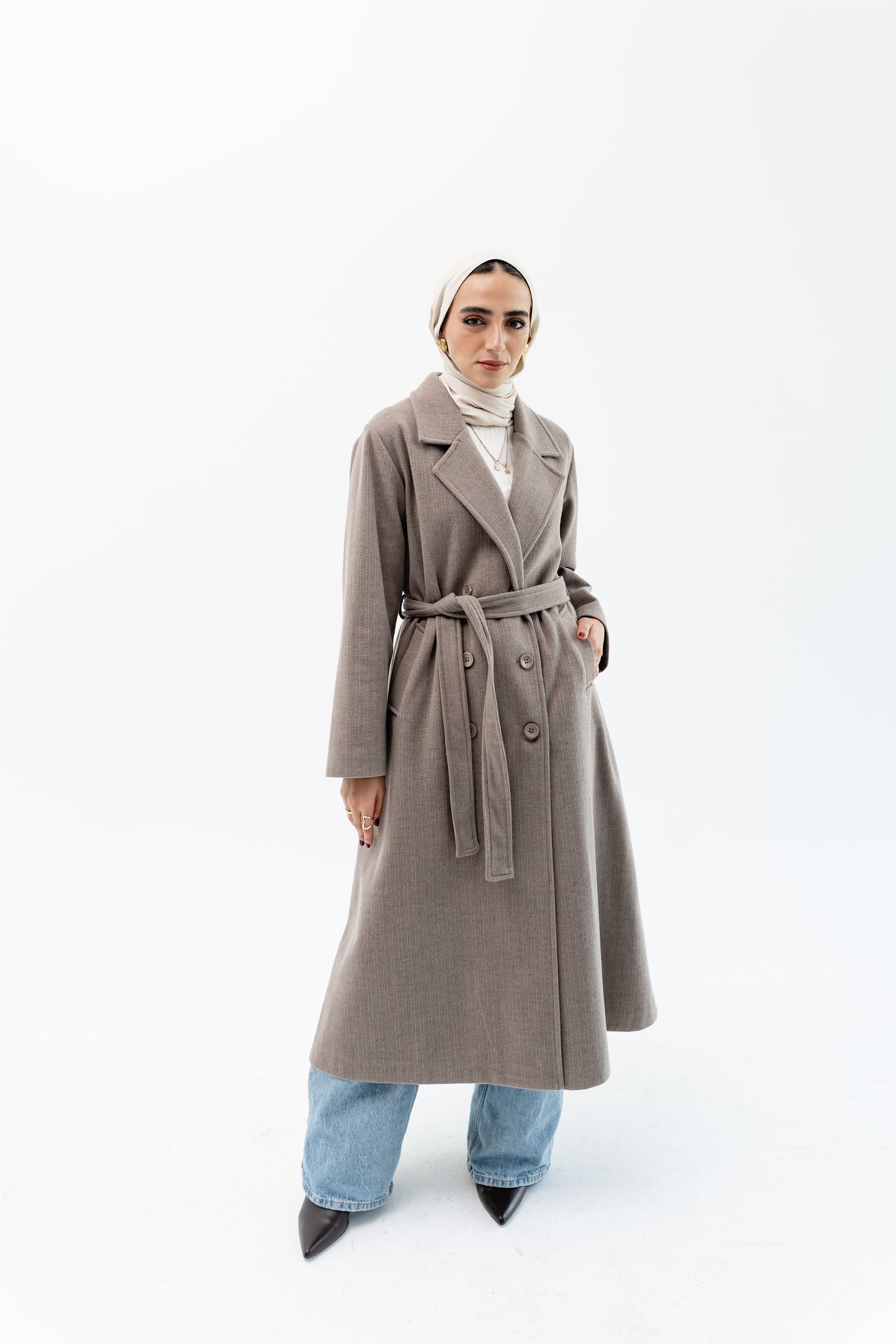 Classic Long Coat -Coffe