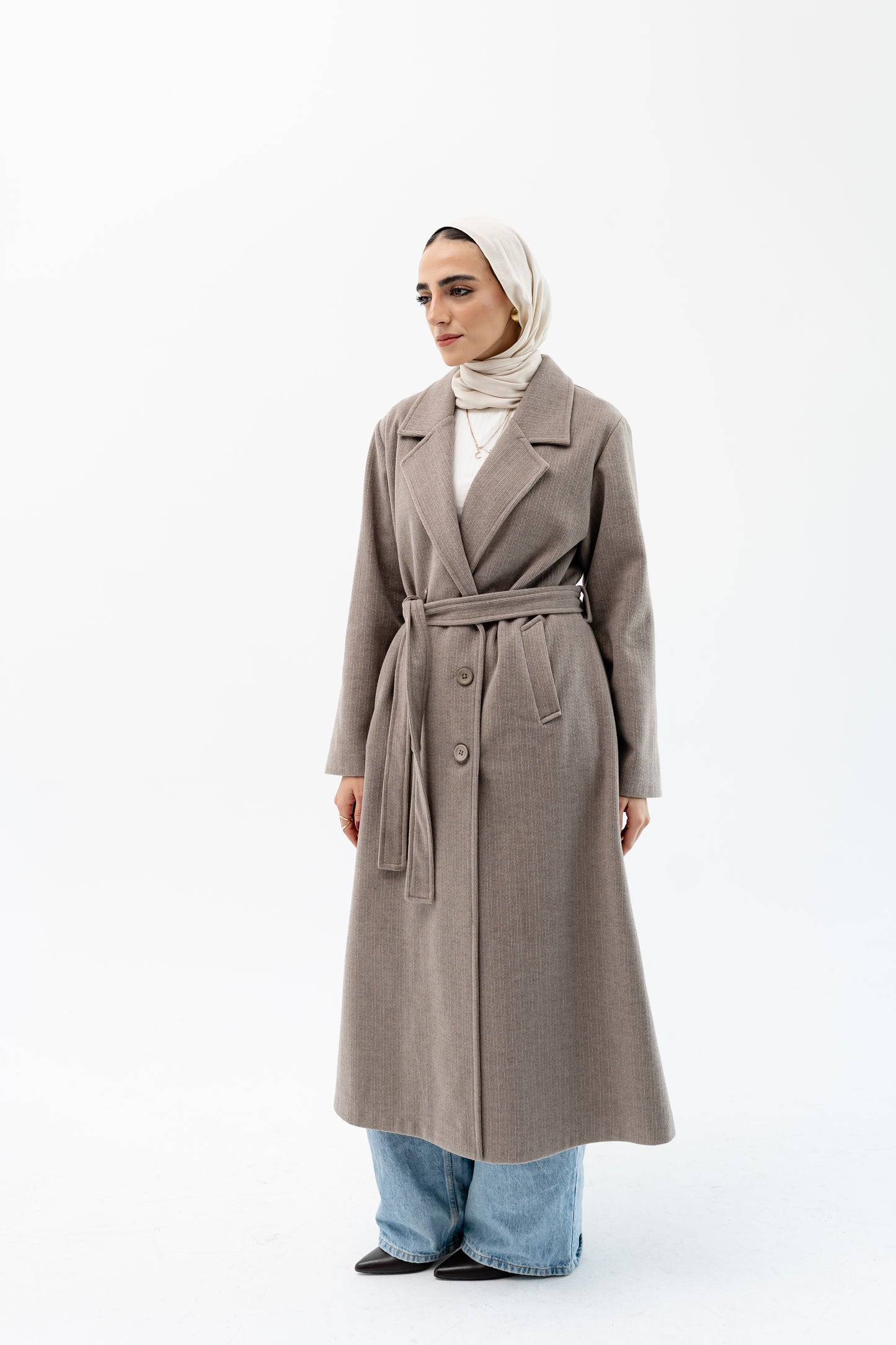 Classic Long Coat -Coffe