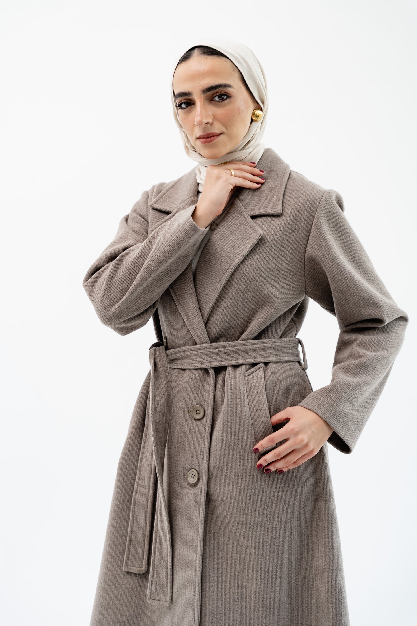 Classic Long Coat -Coffe