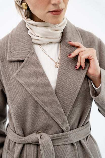 Classic Long Coat -Coffe