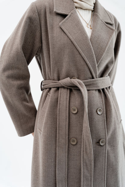 Classic Long Coat -Coffe
