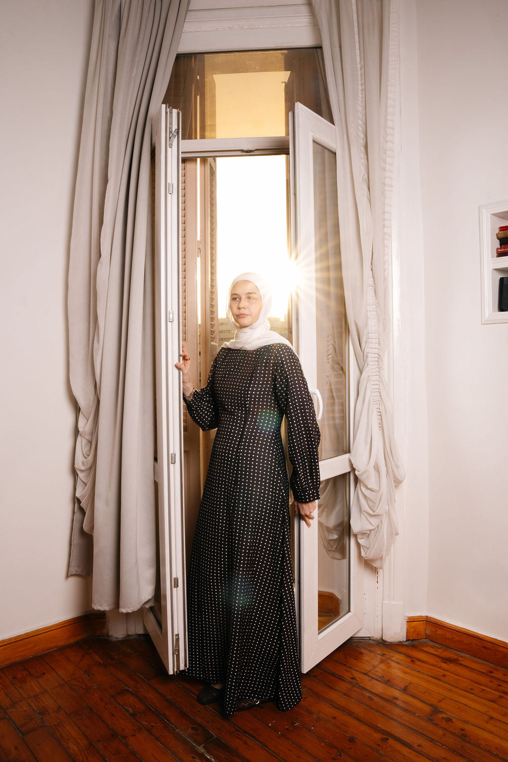 Dots Dress-Black