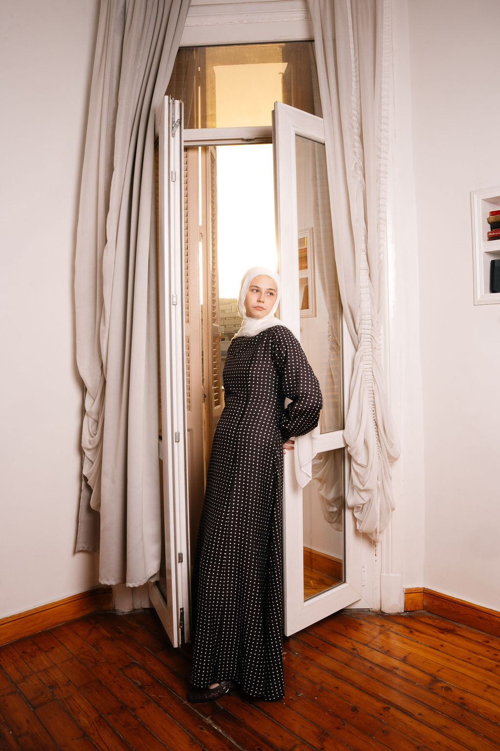 Dots Dress-Black