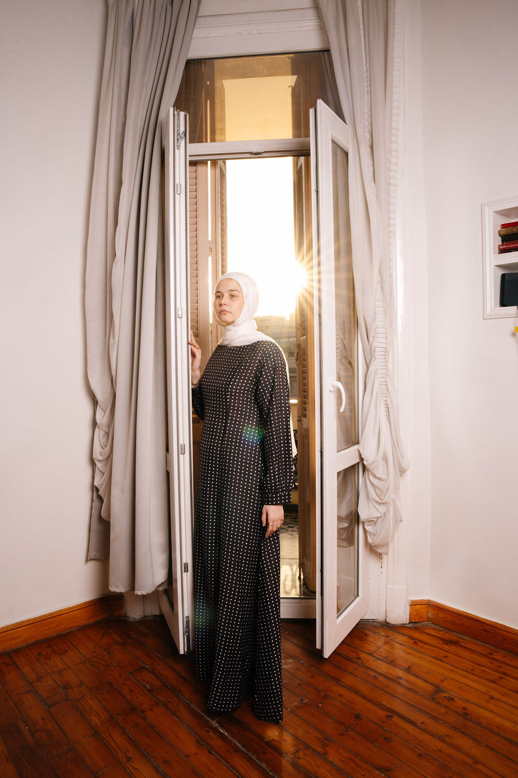 Dots Dress-Black